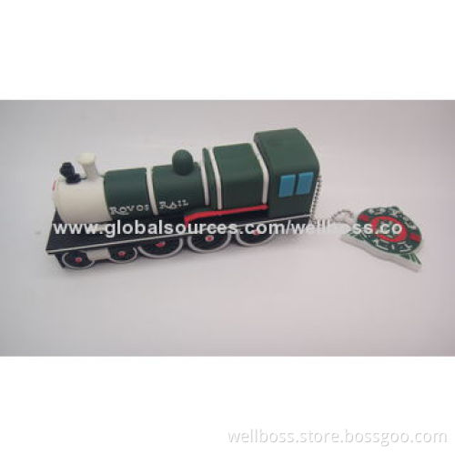 Promotional Car-shaped USB Flash Drive with USB 2.0 Interface, 128MB to 32GB Capacity